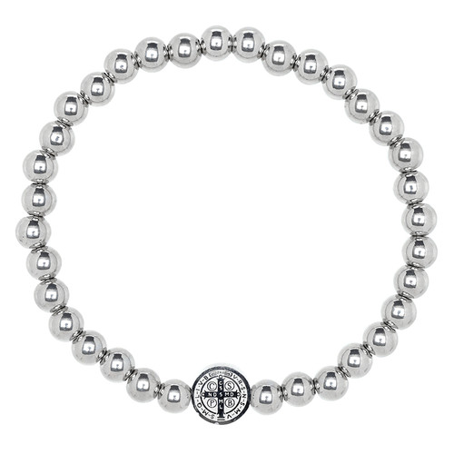 St. Benedict Stainless Steel Bracelet - 6/pk