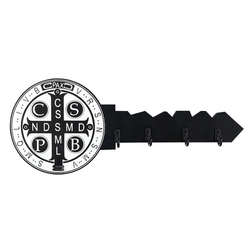 St. Benedict Wall Mount Key Holder - 6/pk