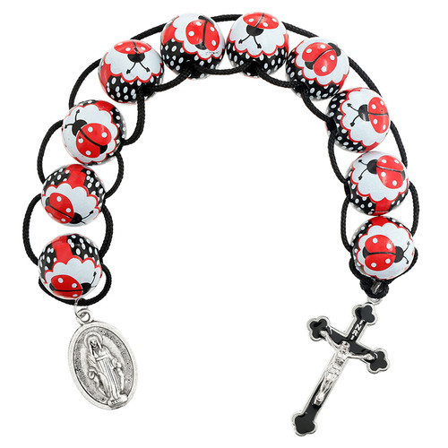 Ladybug Good Deeds/Sacrifice One Decade Rosary - 8/pk
