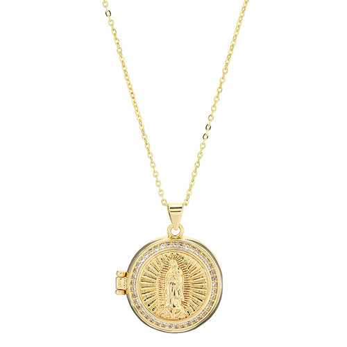 Our Lady of Guadalupe Locket Pendant - 2/pk