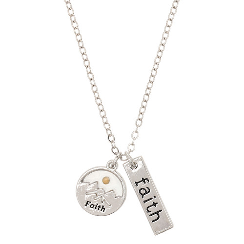 Faith Moves Mountains Mustard Seed Pendant - 12/pk