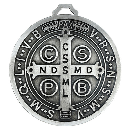 Large Silver St. Benedict Medal