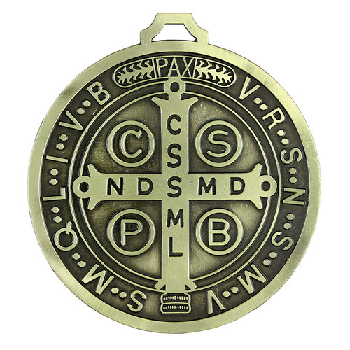 Large Gold St. Benedict Medal