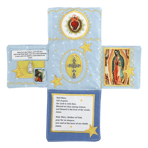 Blue Devotional Medal Pocket Shrine - 2/pk