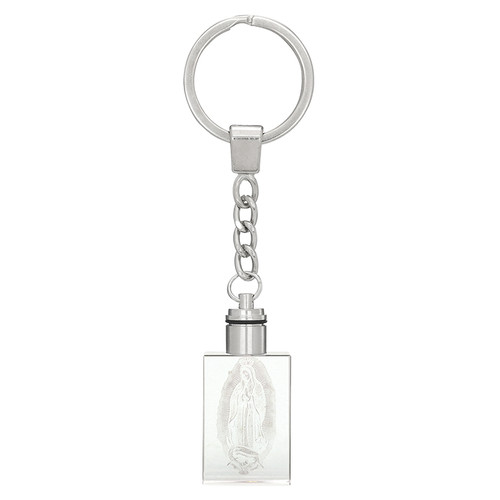 Our Lady of Guadalupe Engraved LED Light Up Key Chain - 8/pk