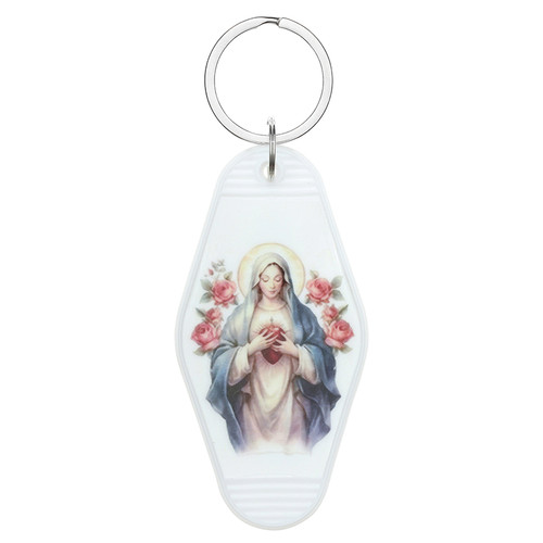 Our Lady of Grace Hail Mary Prayer Key Chain - 10/pk