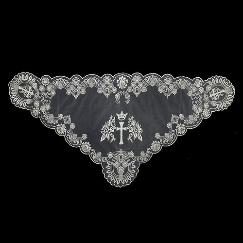 Champagne Cross and Crown Chapel Veil