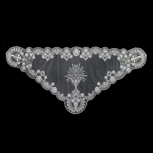 White Chalice and Cross Chapel Veil