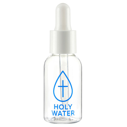 Clear Dropper Holy Water Bottle - 48/pk