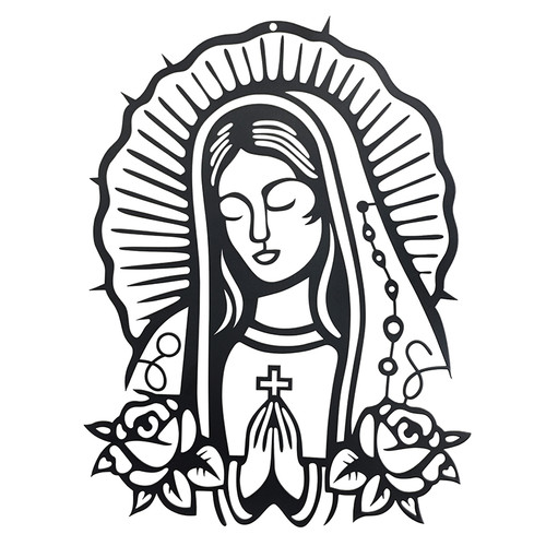 Our Lady of Guadalupe Metal Wall Plaque