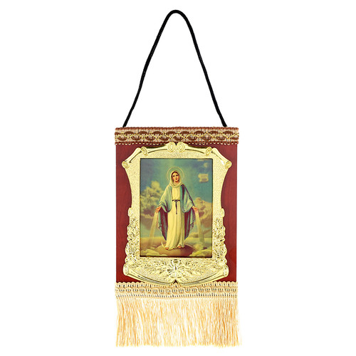 Our Lady of Grace Gold Foil Devotional Wall Hang - 2/pk