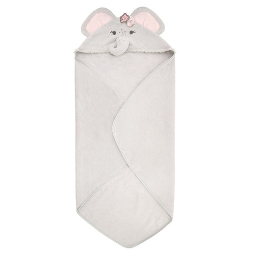 Hooded Towel - Elephant Pink