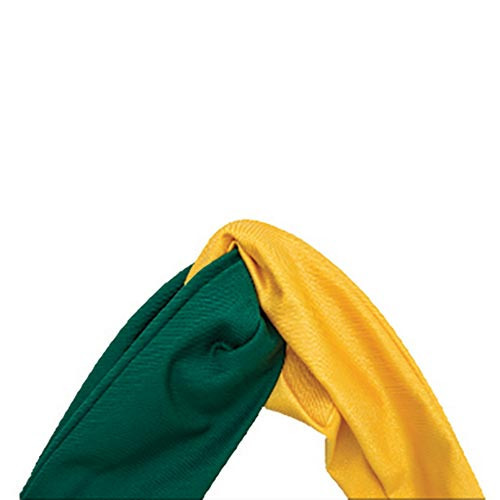 Knotted Headband - Bottle Green/Yellow Gold