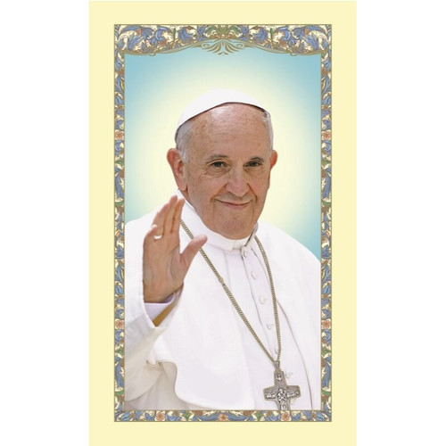 Pope Francis Prayer Holy Card - 25/pk