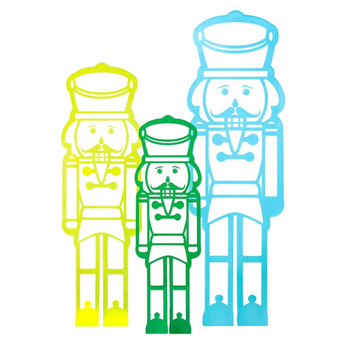 Acrylic Decoration - Nutcrackers - Set of 3