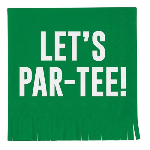 Paper Napkins with Fringe - Let's Par - Tee