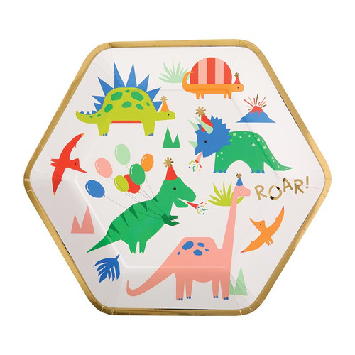 Paper Dinner Plate - Dino Party