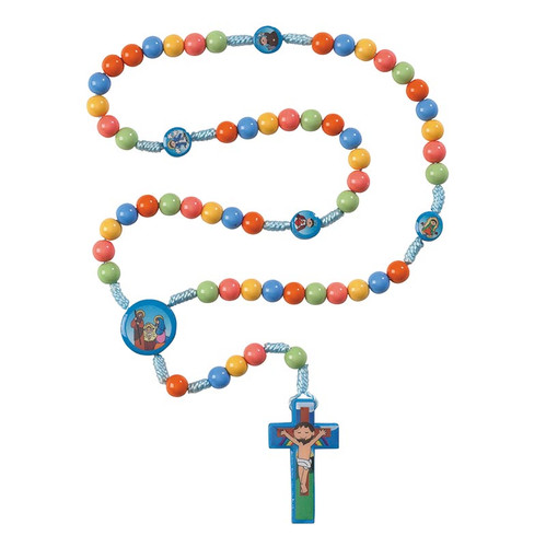 Child Saints Wood Rosary - 12/pk