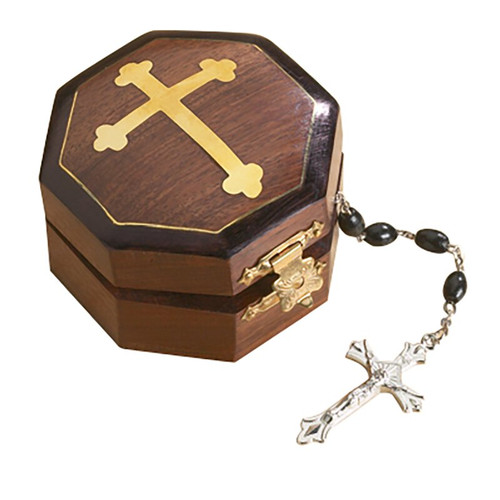 Budded Cross Rosary Box - 6/pk