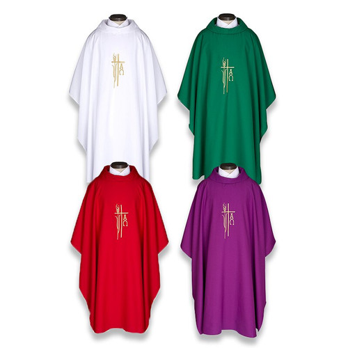 Alpha Omega Monastic Chasubles - Set of 4