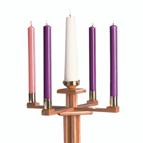 Church Advent Candle Set - Purple/Rose - KO