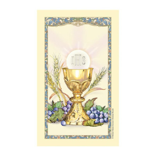 First Communion Laminated Holy Card - 25/pk (800-1060)