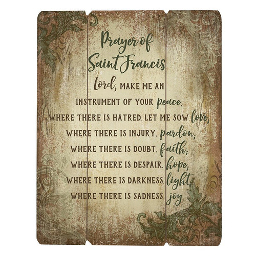 Prayer of St. Francis Pallet Sign