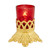 Sudbury Brass&trade; Electric Votive Holder with Ruby Glass (F4001)