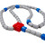 Light Gray/Red/Blue Building Blocks Rosary - 4/pk