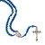 Miraculous Blue Hematite Corded Rosary - 3/pk