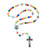 Mini Saints Corded Wood Rosary - 12/pk