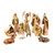 11-Piece Wood-Cut Nativity Set