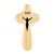 Light Wood Prayer Crucifix - 12/pk