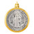 Silver/Gold Saint Benedict Medal - 12/cs