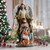 Nativity with Full Color Angel Figurine