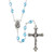 Tears of Mary Rosary with Aqua Beads