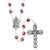 Double Capped Garnet Bead Rosaries