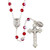 Prague Ruby Rosary (J7395)