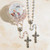 Blue Baptism Rosary with Two-Piece Rosary Case - 4/pk