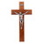 Walnut finish Crucifix