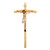 24" Val Gardena Wood Crucifix with Hand Painted Corpus