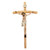 12" Val Gardena Wood Crucifix with Hand Painted Corpus