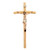 10" Val Gardena Wood Crucifix with Hand Painted Corpus