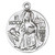 St. Dymphna Medal on Chain