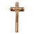 Walnut Crucifix with Inlay - 8 inch