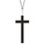 Thick-Style Cross Pendant - Dark Brown (BK-12079)