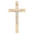 6" Natural Wood Wall Crucifix - 8/pk