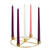 5-Candle Brass Advent Wreath - 4/pk