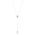 Imit. Pearl Lariat Rosary Necklace - 12/pk