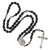 St. Michael Black Corded Wood Rosary - 4/pk